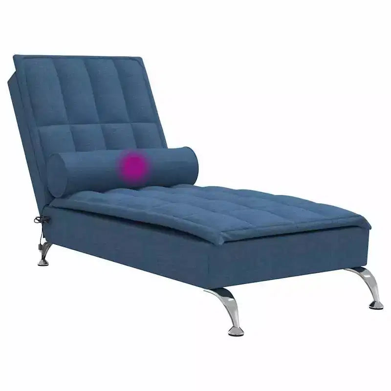 Chauffeuse de massage en tissu bleu (100 % polyester) Individuel
