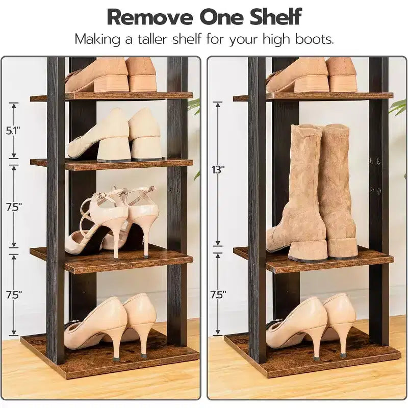 Étagère à chaussures en bois