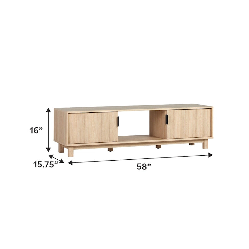 Middlebrook Designs Modern Fluted-Door TV Stand