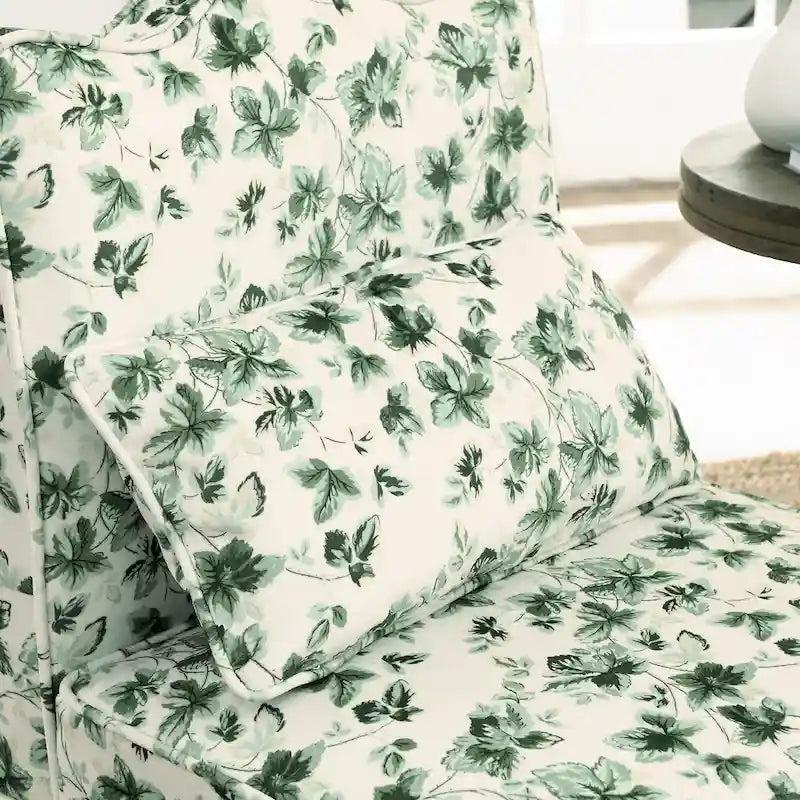 Velvet single dining chair with soft seat cushion
