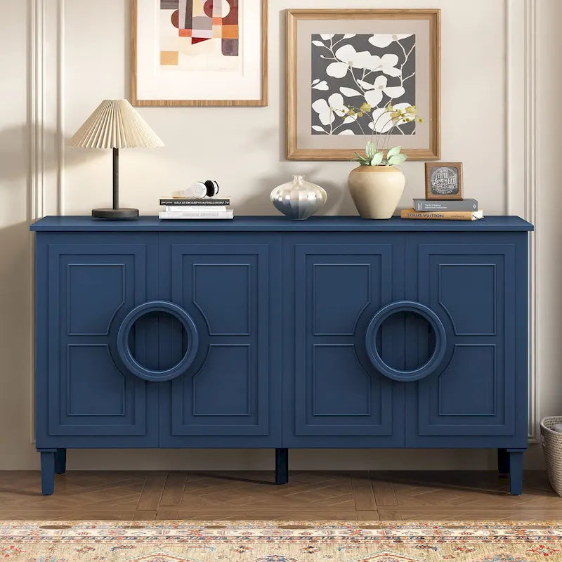 59 4-Door Console Table with Round Handles
