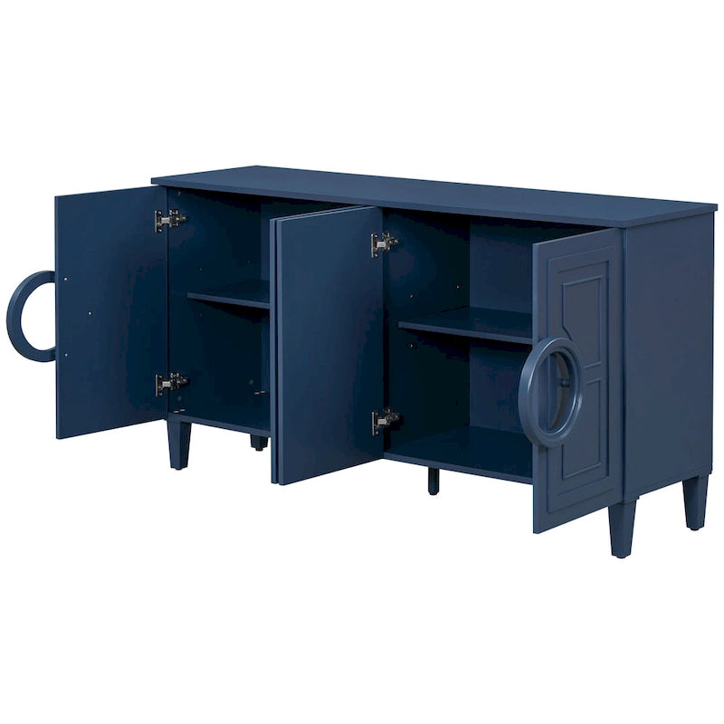 59 4-Door Console Table with Round Handles