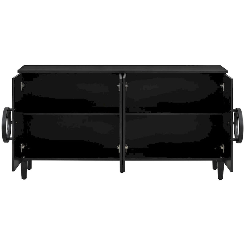 59 4-Door Console Table with Round Handles