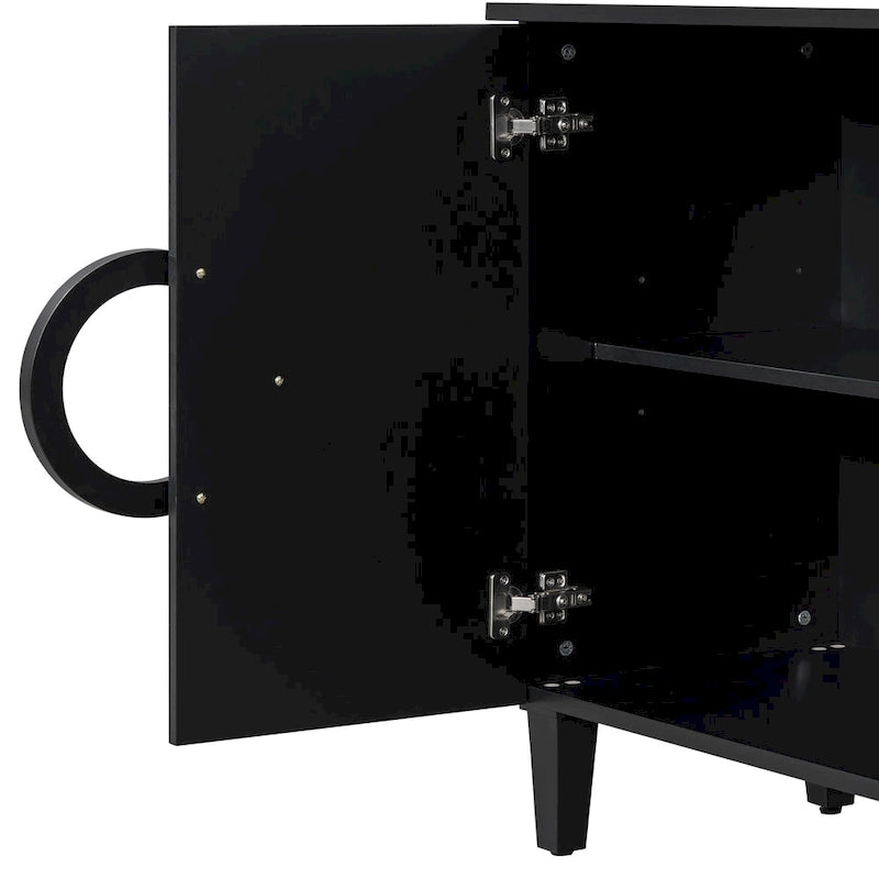 59 4-Door Console Table with Round Handles