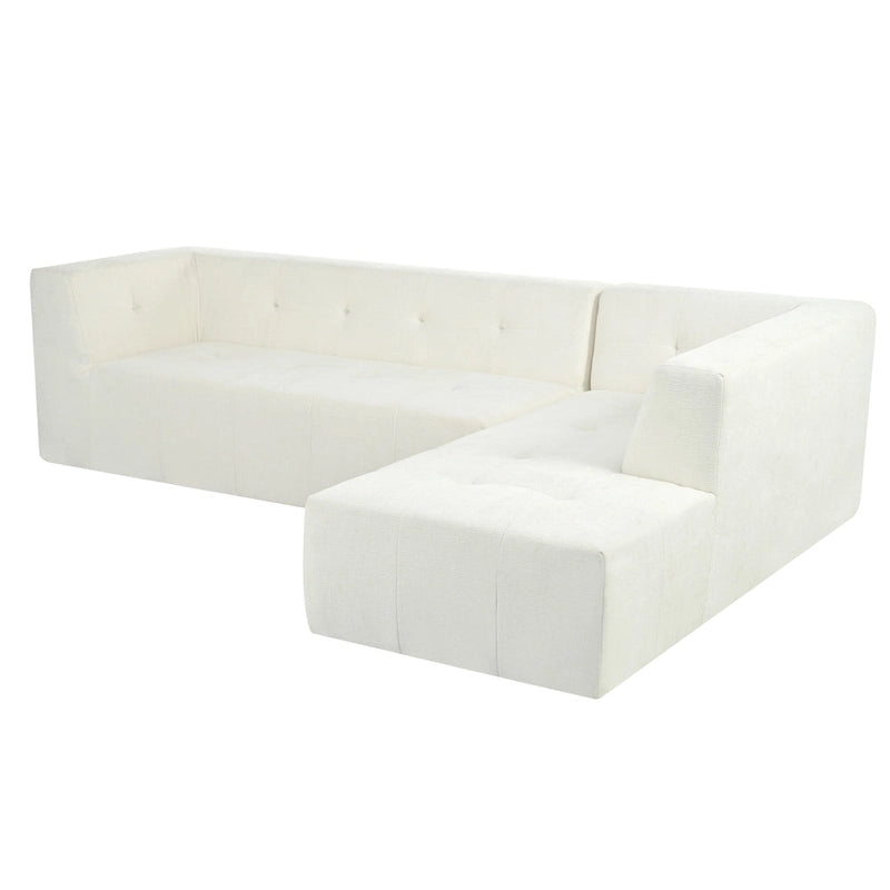 L-Shaped Modular Modular Combination Living Room Sofa Set Modern Minimalist Sofa, Upholstered Deep Seat Couches