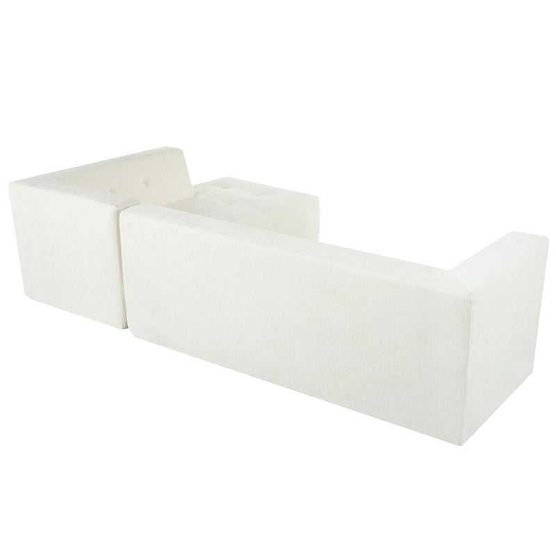L-Shaped Modular Modular Combination Living Room Sofa Set Modern Minimalist Sofa, Upholstered Deep Seat Couches