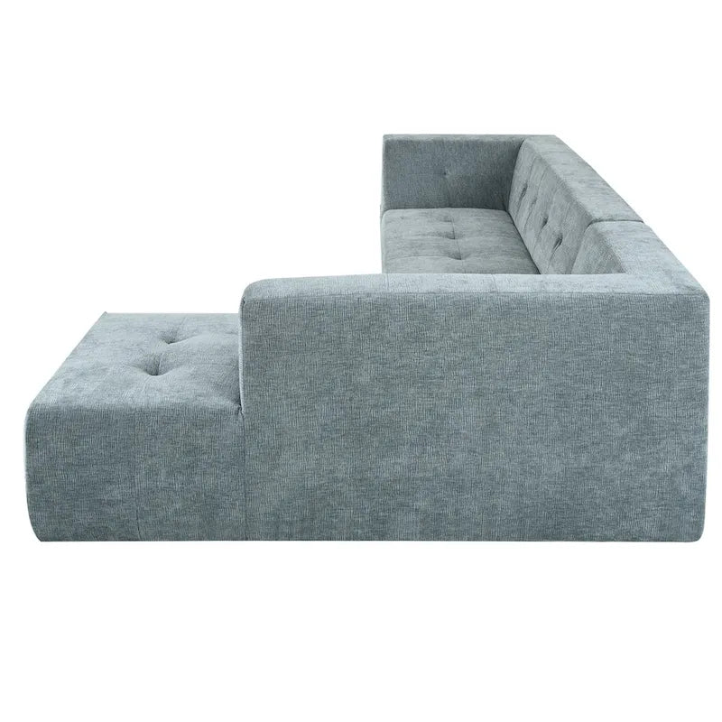 L-Shaped Modular Modular Combination Living Room Sofa Set Modern Minimalist Sofa, Upholstered Deep Seat Couches