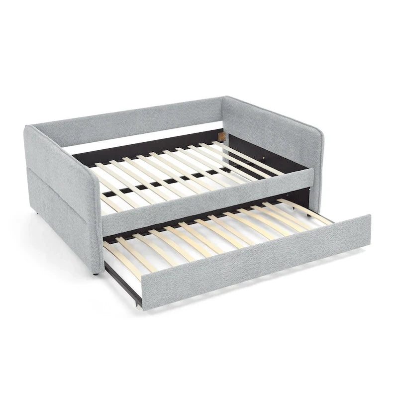 Full Boucle Daybed with Trundle