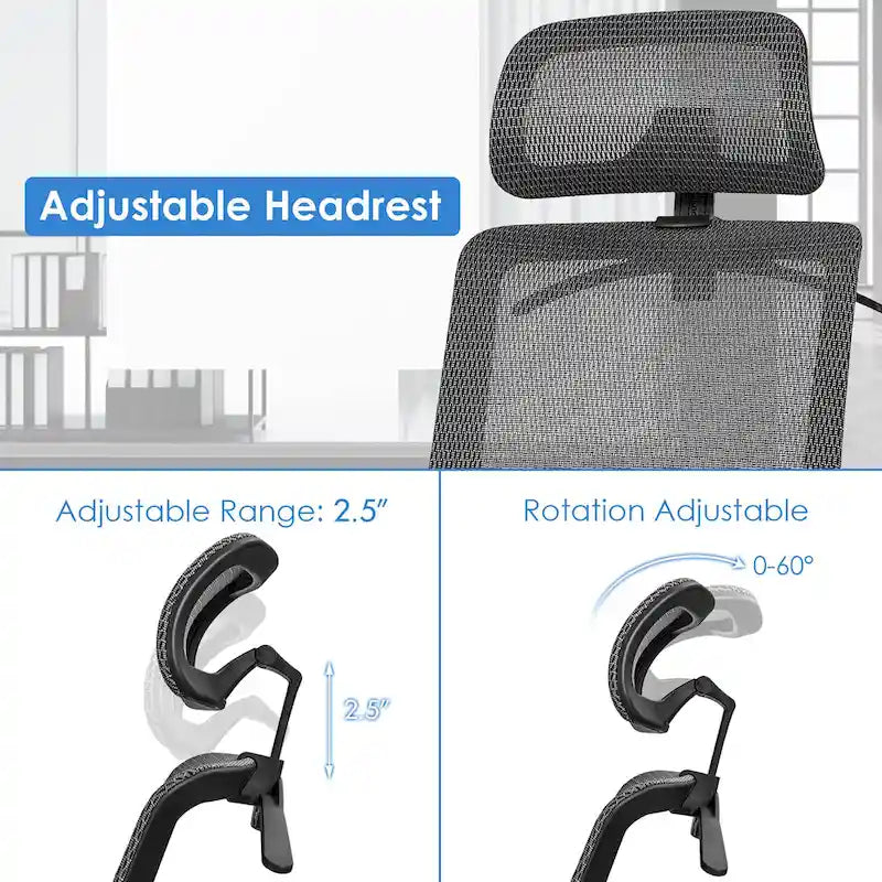Costway Ergonomic High Back Mesh Office Chair Recliner Task Chair - See Details
