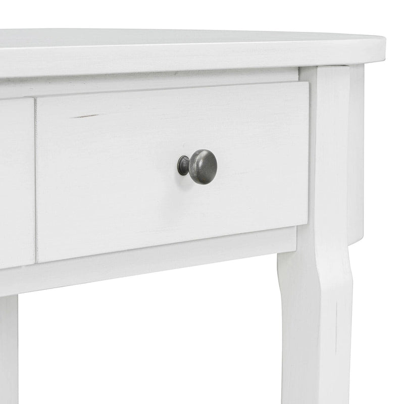 Vintage Console Table, Glossy Sofa Table for Entryway and Living Room