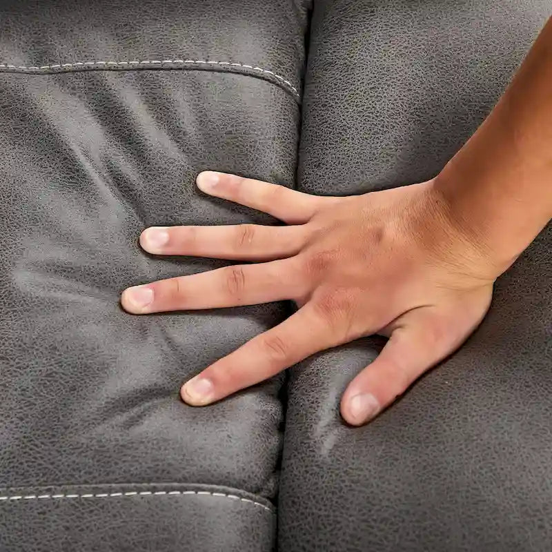 Grey Dual Motor Recliner Chair with 240 Swivel, Rocking Feature, USB Connectivity, and Adjustable Head Support