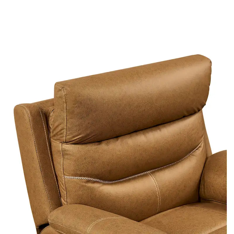 Grey Dual Motor Recliner Chair with 240 Swivel, Rocking Feature, USB Connectivity, and Adjustable Head Support