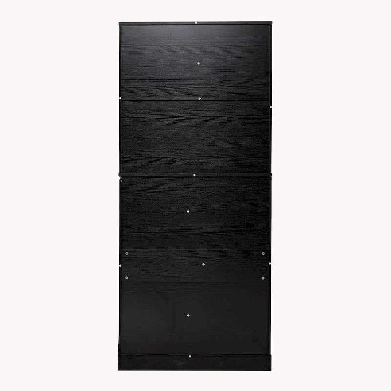 72H Kitchen Pantry Cabinet with 3 Keyboard Drawers,Freestanding Cabinet with 6 Door Shelves Adjustable,Cupboard Storage Cabinet