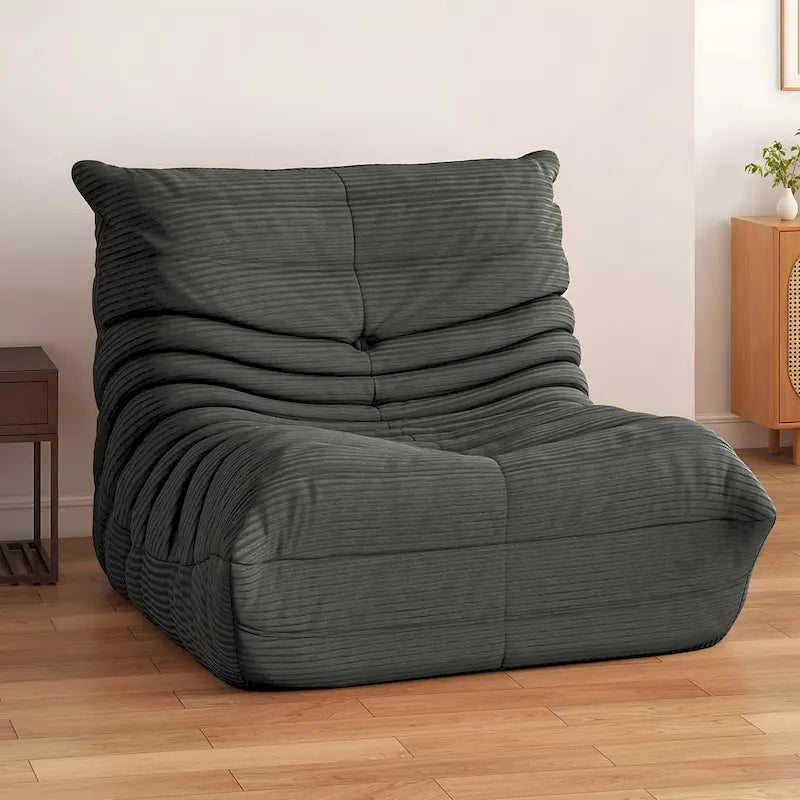 Moasis Bean Bag Chairs Single Sofa with Memory Foam,Lazy Floor Sofa for Adults & Kids