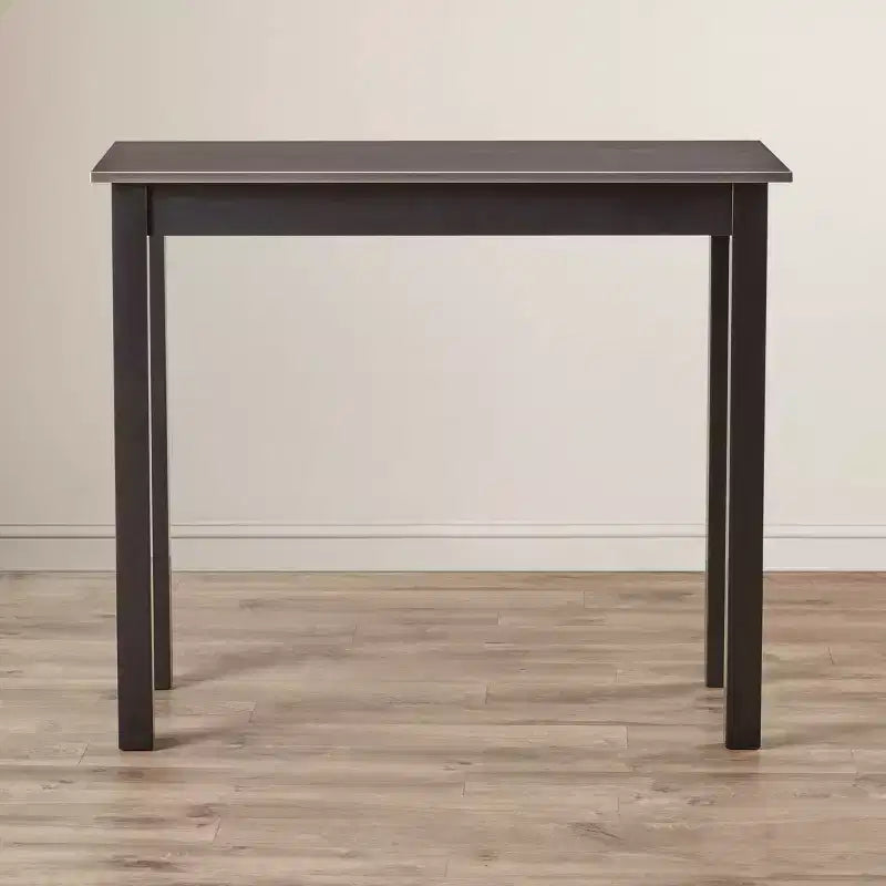 Table de bar haute plateau acier inoxydable bois/noir : hauteur bar, fonctionnalité cuisine