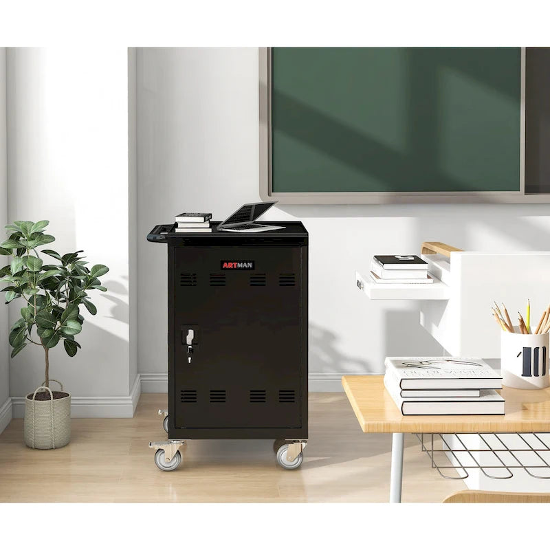 Mobile Charging Cart and Cabinet