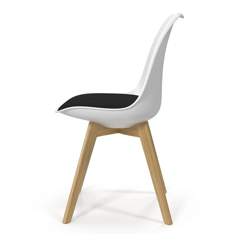 Celine Side Chairs with Natural Legs (Set of 2)