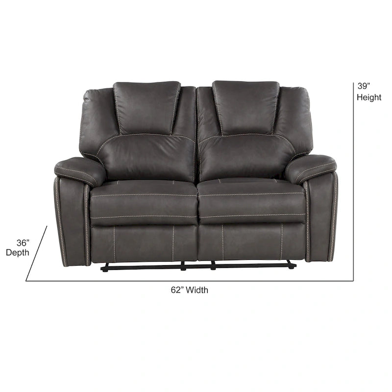 Steve Silver Kameryn Faux Leather Reclining 3-Piece Set