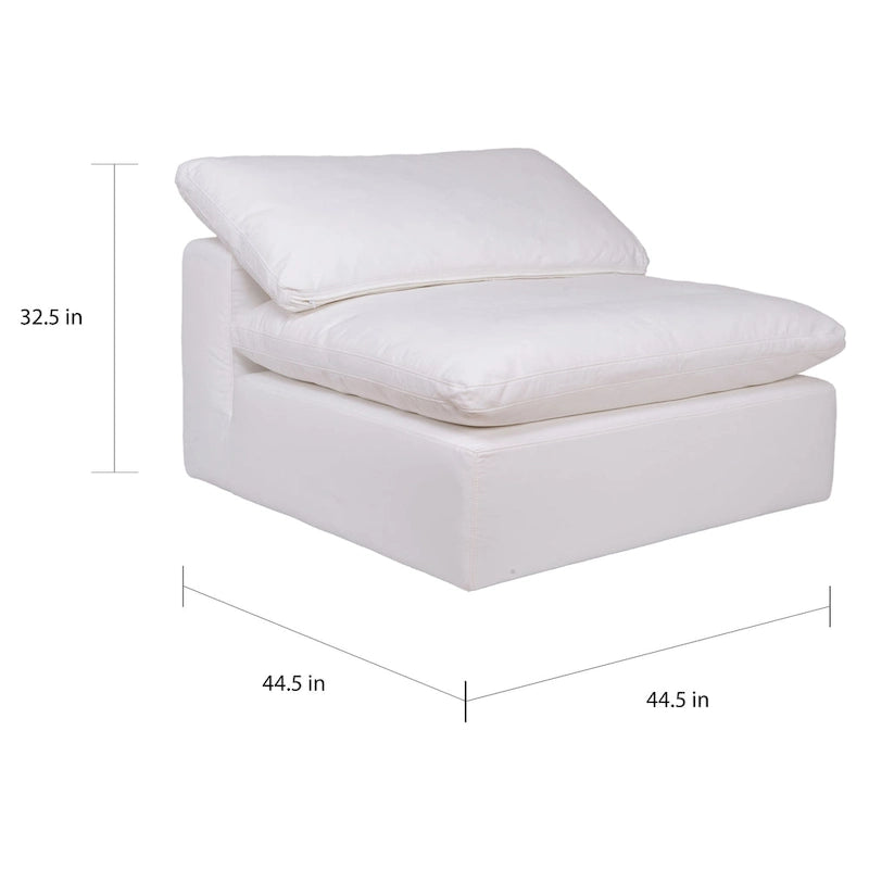 Aurelle Home Corbin Modern Modular Sectional Piece - Slipper Chair