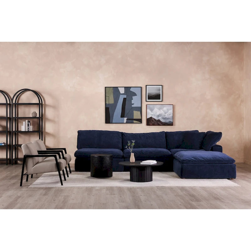 Aurelle Home Corbin Modern Modular Sectional Piece - Slipper Chair