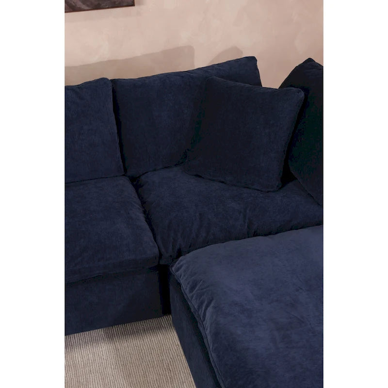 Aurelle Home Corbin Modern Modular Sectional Piece - Slipper Chair
