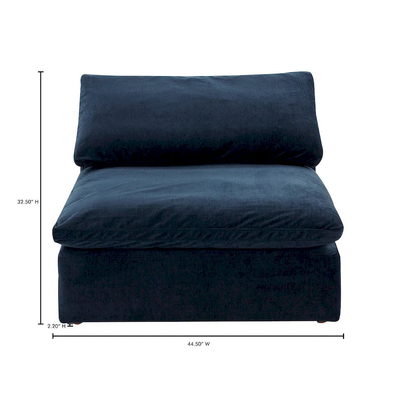 Aurelle Home Corbin Modern Modular Sectional Piece - Slipper Chair