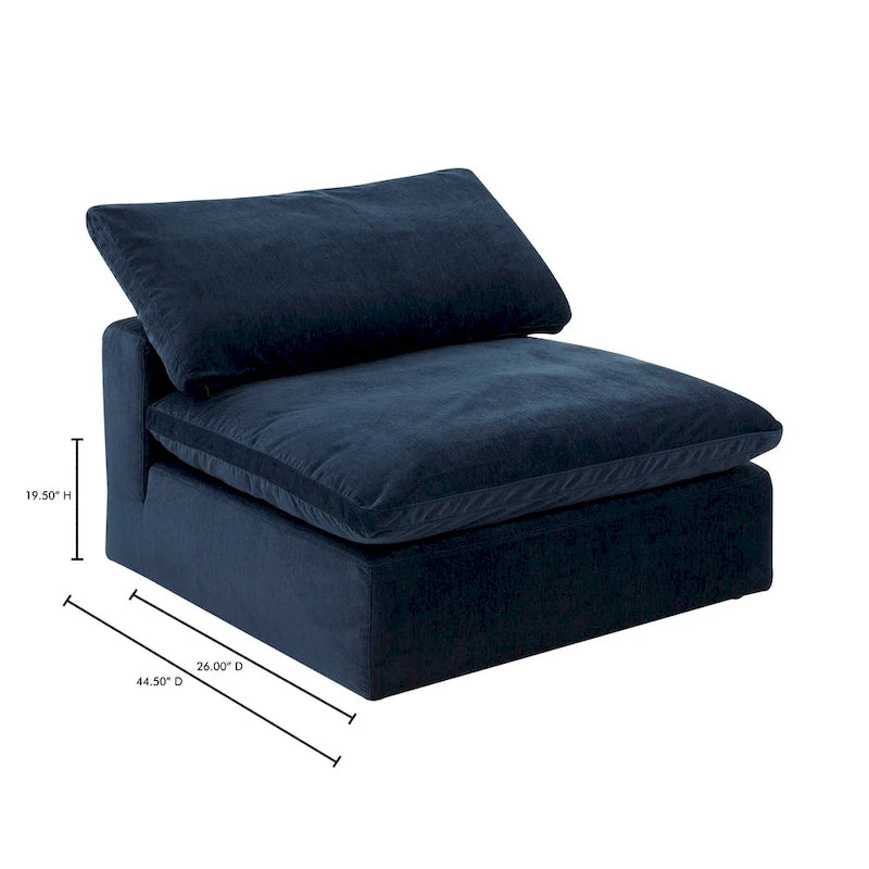Aurelle Home Corbin Modern Modular Sectional Piece - Slipper Chair