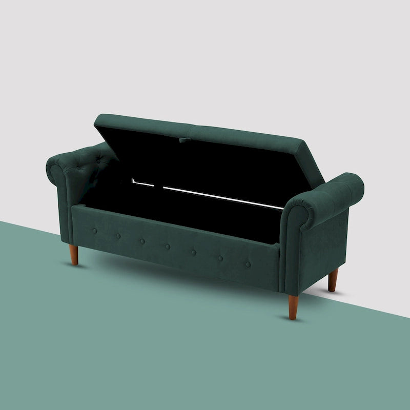 Multifunctional Storage Rectangular Sofa Stool Bench - 24.1 H x 22.1 W x 63 D