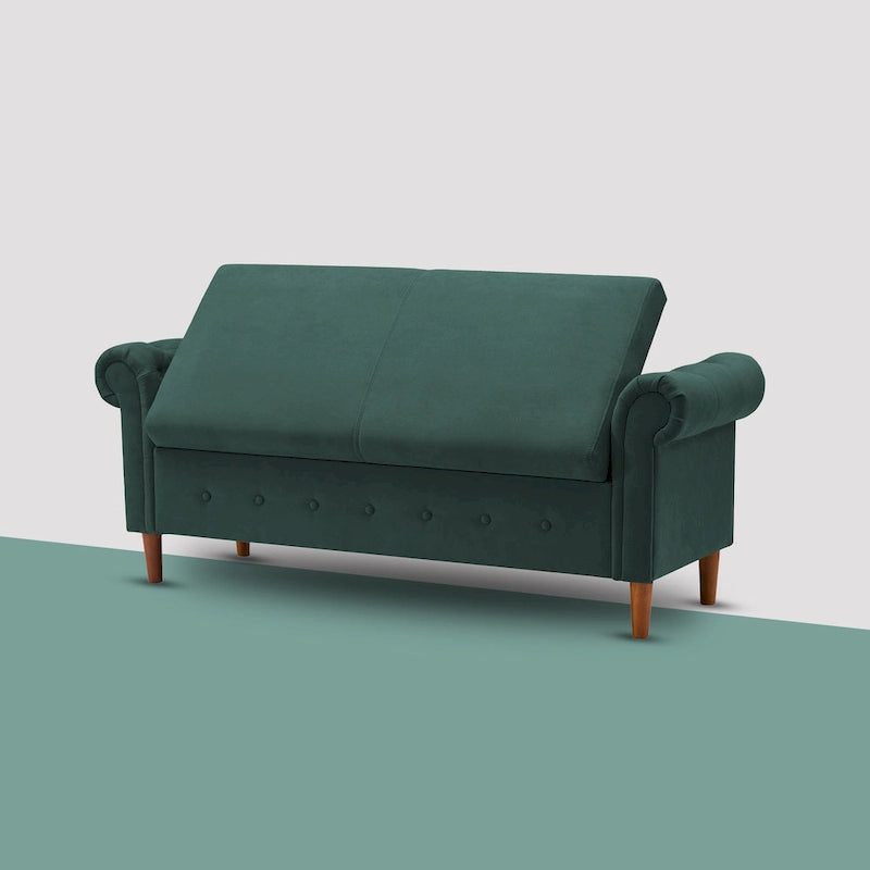 Multifunctional Storage Rectangular Sofa Stool Bench - 24.1 H x 22.1 W x 63 D