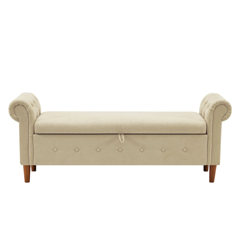Multifunctional Storage Rectangular Sofa Stool Bench - 24.1 H x 22.1 W x 63 D