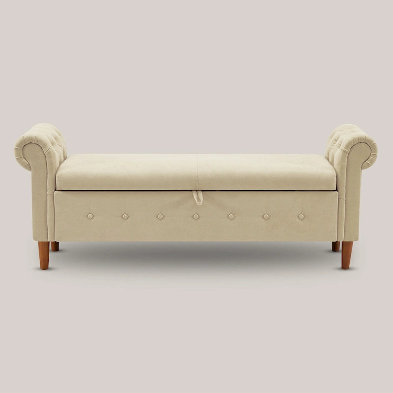 Multifunctional Storage Rectangular Sofa Stool Bench - 24.1 H x 22.1 W x 63 D