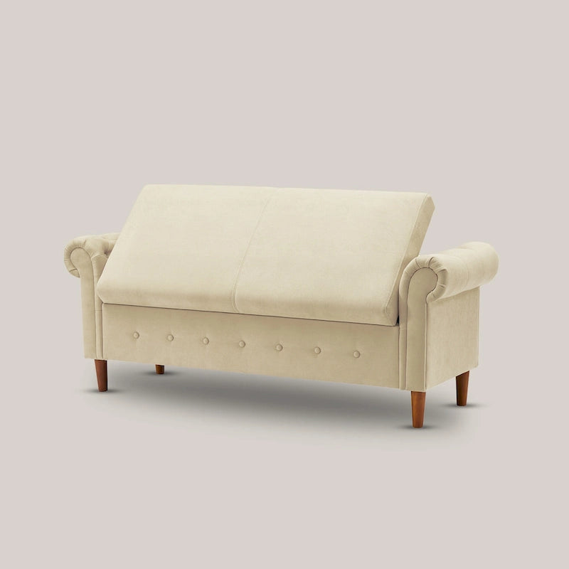Multifunctional Storage Rectangular Sofa Stool Bench - 24.1 H x 22.1 W x 63 D