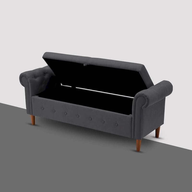 Multifunctional Storage Rectangular Sofa Stool Bench - 24.1 H x 22.1 W x 63 D