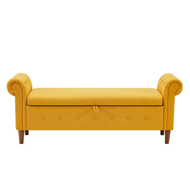 Multifunctional Storage Rectangular Sofa Stool Bench - 24.1 H x 22.1 W x 63 D