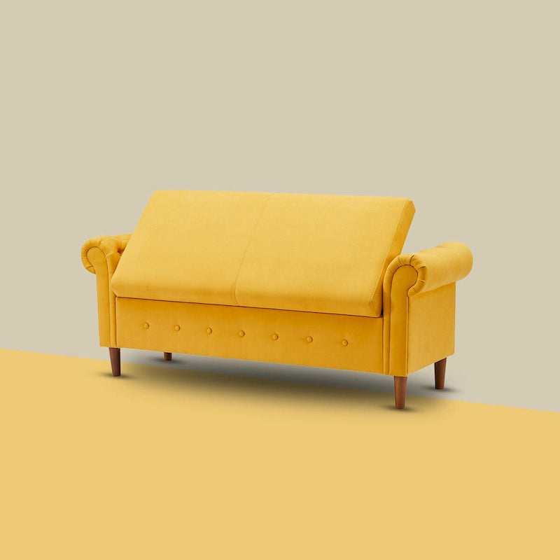 Multifunctional Storage Rectangular Sofa Stool Bench - 24.1 H x 22.1 W x 63 D