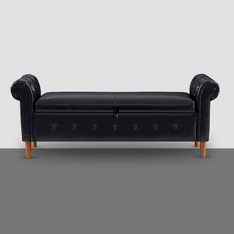 Multifunctional Storage Rectangular Sofa Stool Bench - 24.1 H x 22.1 W x 63 D