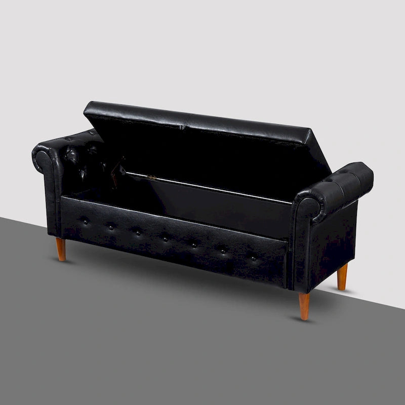 Multifunctional Storage Rectangular Sofa Stool Bench - 24.1 H x 22.1 W x 63 D