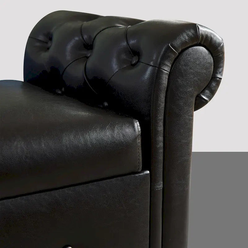 Multifunctional Storage Rectangular Sofa Stool Bench - 24.1 H x 22.1 W x 63 D