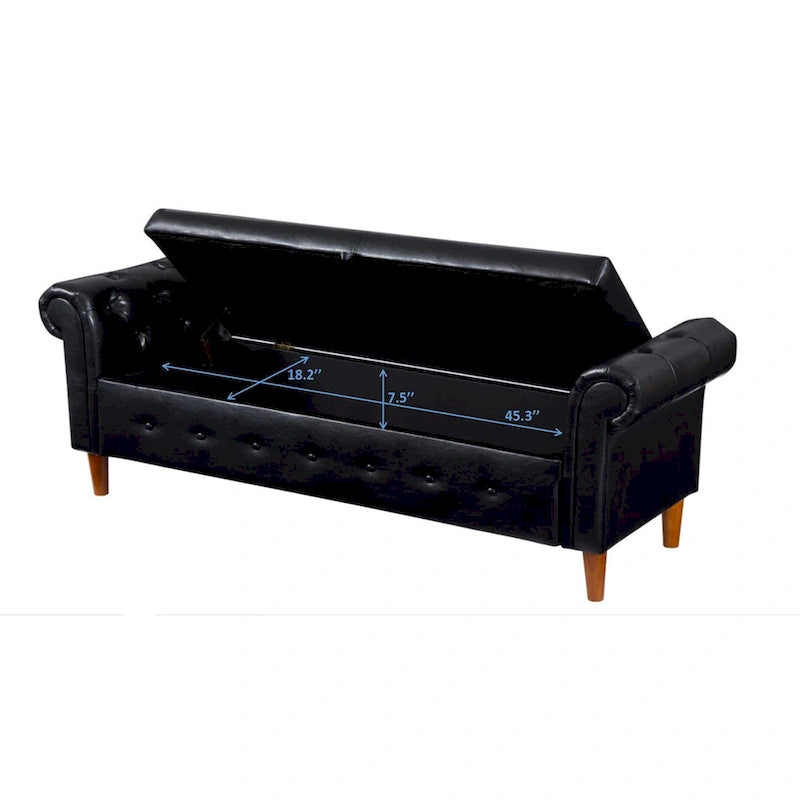 Multifunctional Storage Rectangular Sofa Stool Bench - 24.1 H x 22.1 W x 63 D