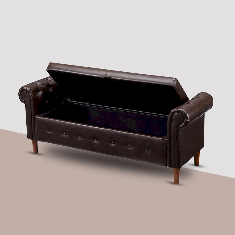 Multifunctional Storage Rectangular Sofa Stool Bench - 24.1 H x 22.1 W x 63 D