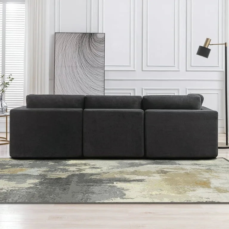 Mixoy Modern Convertible Sectional Sofa,L/U Shaped Corner Sleeper Sofa Couch,Modular Sectional Couches