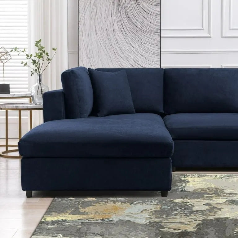 Mixoy Modern Convertible Sectional Sofa,L/U Shaped Corner Sleeper Sofa Couch,Modular Sectional Couches