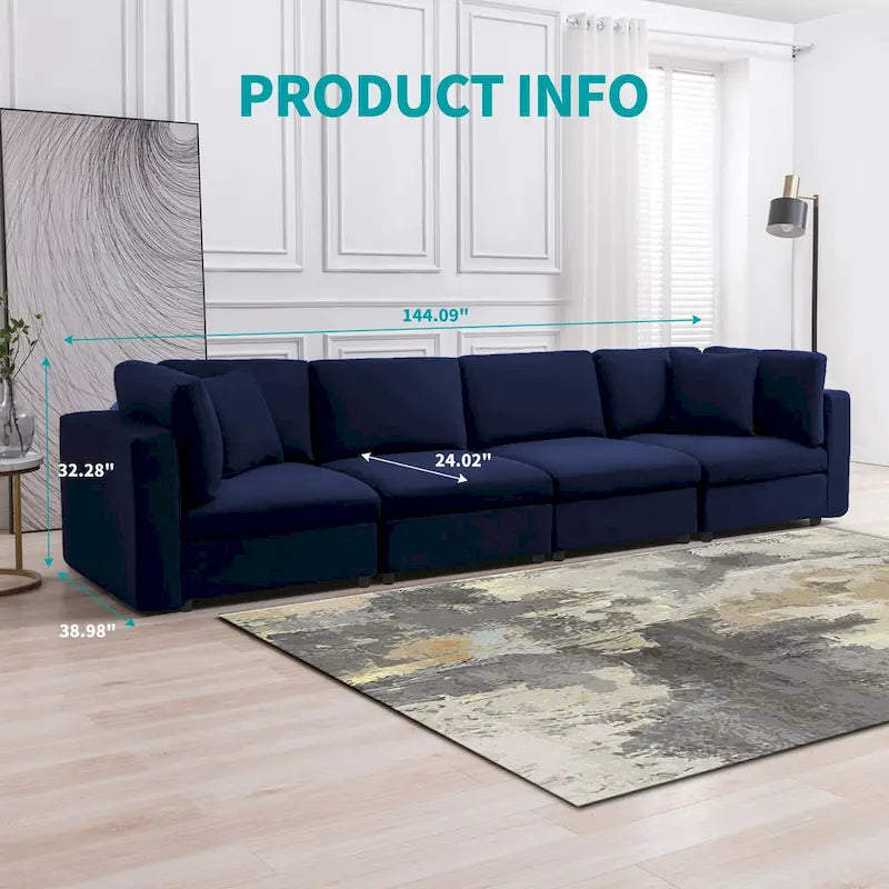 Mixoy Modern Convertible Sectional Sofa,L/U Shaped Corner Sleeper Sofa Couch,Modular Sectional Couches
