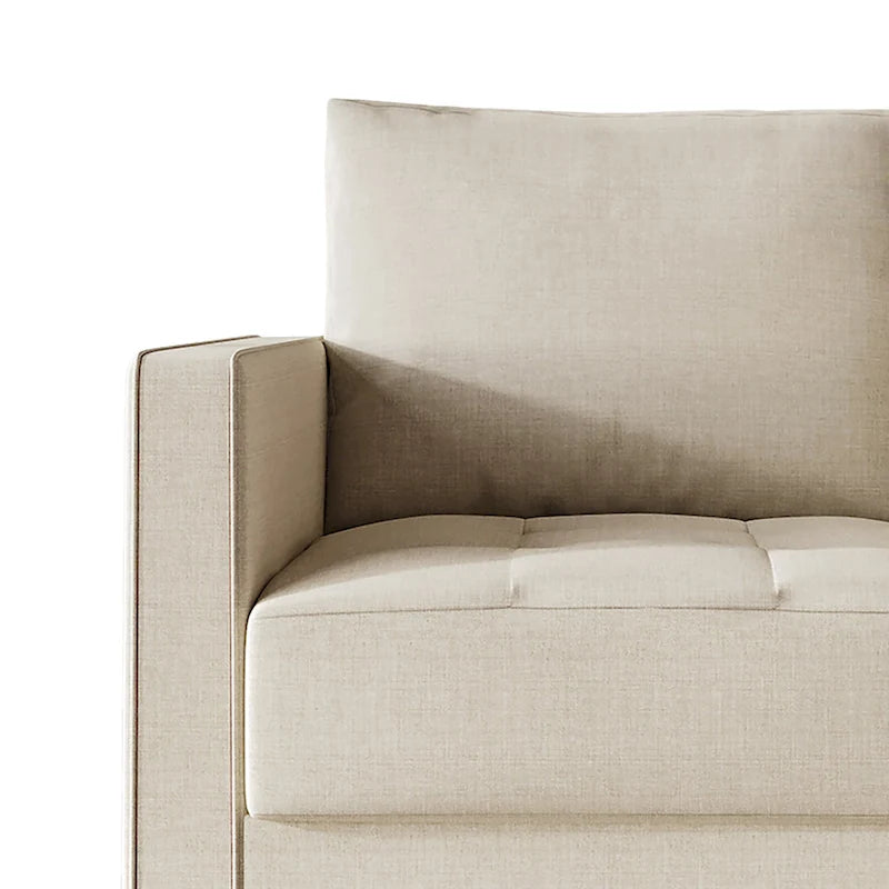 CraftPorch Contemporary Minimalist Linen Upholstered Sofa