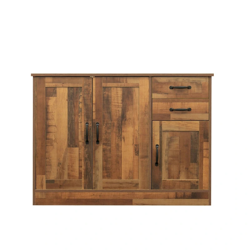Modern Wood Buffet Sideboard with 2 doors&1 Storage and 2drawers -Entryway Serving Storage Cabinet Doors-Dining Room Console