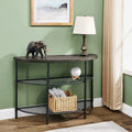 Industrial Console Table, 2-Tier Accent Table Coffe Table