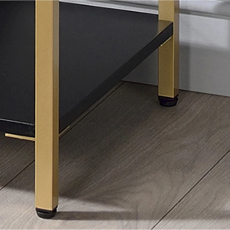 Raven Glam 48-inch Steel 3-Shelf Console Table by Furniture of America