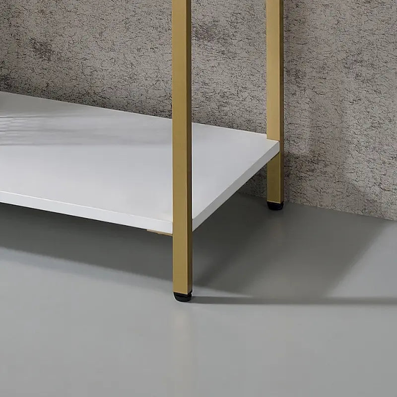 Raven Glam 48-inch Steel 3-Shelf Console Table by Furniture of America