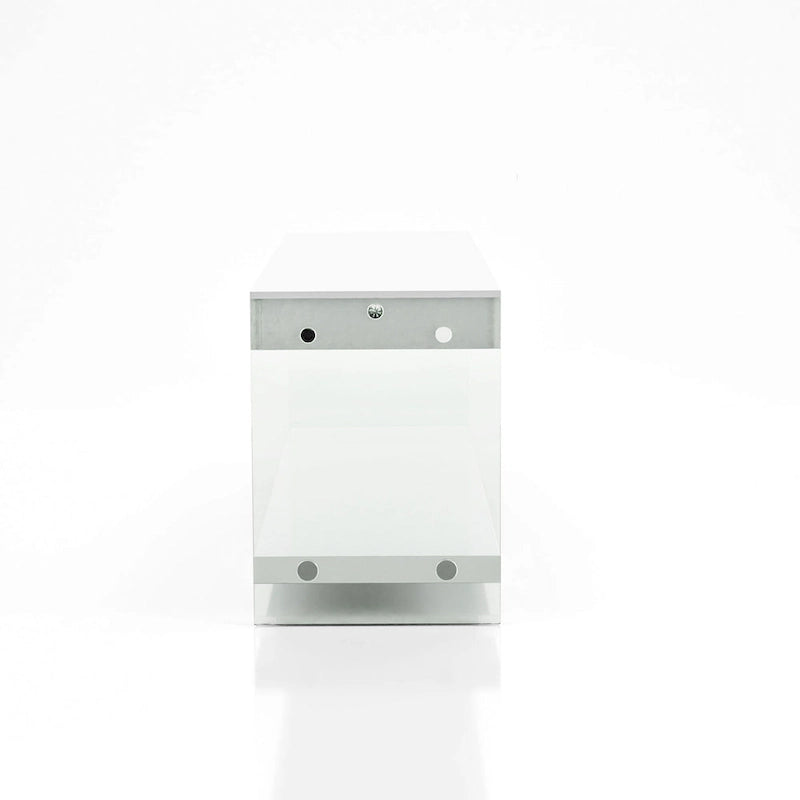 Takamura Modern 60-inch Glass 1-Shelf 1-Drawer TV Console by Strick & Bolton