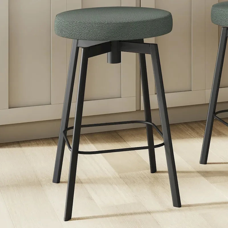 Amisco Tanner Swivel Counter and Bar Stool